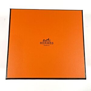 Authentic Hermes Paris Orange Sellier EMPTY BOX 5-1/2"x 5 1/4" x4-1/4" Gift READ